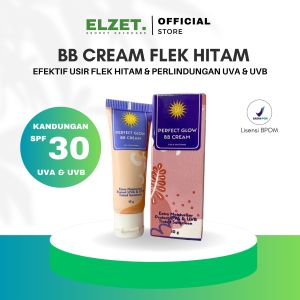 Elzet Skincare BB Cream Khusus Flek Hitam Darkspot Spf 30 PA+++ BPOM BB Tinted Sunscreen Flek Hitam BB Cream Waterproof BPOM