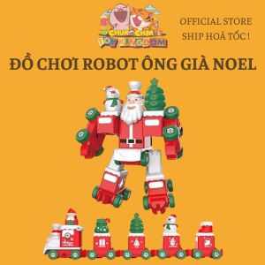 Đồ Chơi STEM Lắp Ghép Tàu Hỏa Noel & Robot Ông Già Noel Phát Triển Tư Duy Cho Bé! ChunChinToyKingDom