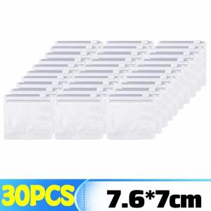 60PCS Small Self-sealing Clear Bag Pill Dispenser Bags Protable Jewel Pouch with Sliding Zipper Waterproof Travel Storage Bags