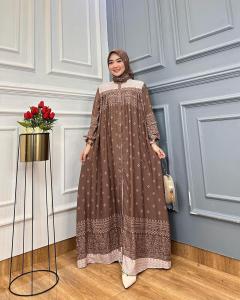 Gamis Rayon Jumbo Set Hijab Terbaru
