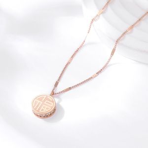 [ Bayar Ditempat ] Kalung Titanium Import / Kalung Titanium Liontin Wanita Koin Chinese / Kalung Titanium Cewek Model Baru