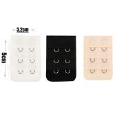 Bra Straps Extension 3 Rows Underwear Strapless Pregnant Lingerie Hook Adjustable Accessories Extender Tali Baju Pemanjang Bra Elastik & Selesa
