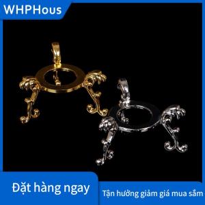 WHPHous Đế đỡ trứng đá quý trưng bày mạ vàng giá đỡ quả cầu pha lê đồ trang trí