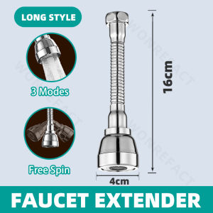 360 Degree Brass Adjustment Extension Pipe Faucet Filter Water Saving Nozzle Kitchen Water Tap Water Saving For Sink Bathroom Faucet