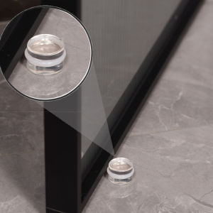 [ezrae Libun] Acrylic Door Stopper Transparent Cylindrical Anti-Collision Buffer To Protect Walls And Furniture Self Adhesive Door Stopper