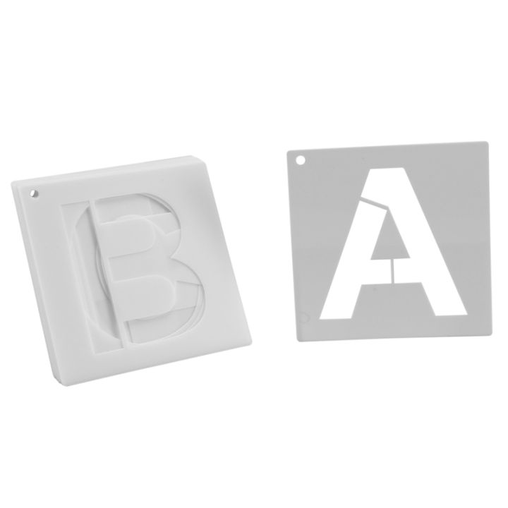Letter Stencils for Painting on Wood 36 Pcs Letter and Number Stencils ...