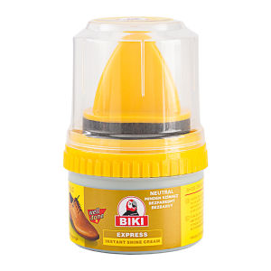 BIKI 50ml Premium Leather Shoe Polish Waterproof & Long Lasting Shine Protect Restore Color Black
