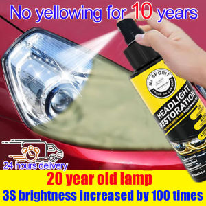 Lights are 1000 times brighter. Headlamp coating spray Headlamp Restoration Kit car headlamp polish Pengilat Lampu Kereta Car Headlamp Cleaner 车灯修复液 car headlight repair fluid car vehicle headlamp restoration spray