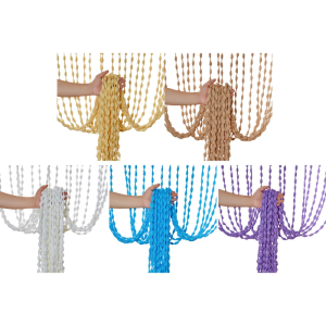 Elegant Tassels Curtain For Weddings Party Hotel Salon Decoration Polyester Fabric Beaded Fringes Room Divider Decors