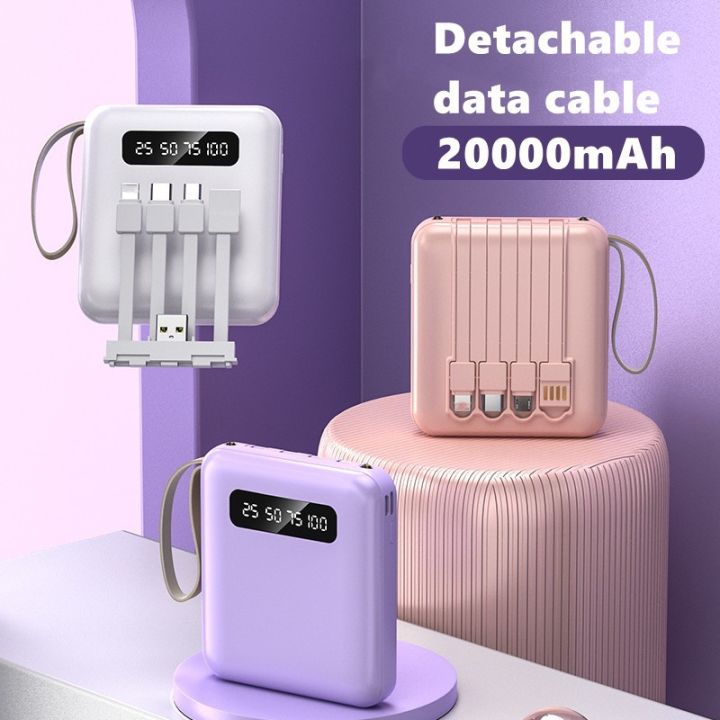 [SỐC] PIN DỰ PHÒNG 30000MAH CAO CẤP, SẠC DỰ PHÒNG MINI 4IN1 THIẾT KẾ ...