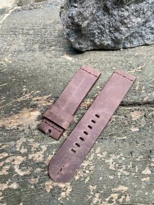 Strap Tali Jam Tangan Kulit  Sapi Crazy Horse Garansi 1 Tahun Warna Cokelat Brown