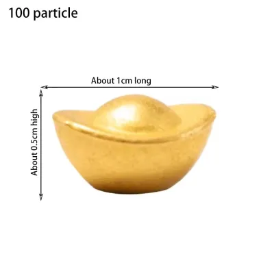 【READY STOCK】Gold Ingot Feng Shui/True Alloy Solid Small Yuanbao/Treasure Basin Mini Yuanbao