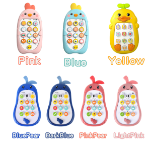 Bevavar Baby toy phone for learning and playing baby educational toy phone with music