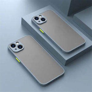 Acrylic Full Body Cover Matte Camera Protect Shockproof compatible for Phone Case
