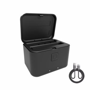 2800mAh Rechargeable Battery & Fast Charger Box Hub Storage Box For Insta360 X5 Battery Power Accessories