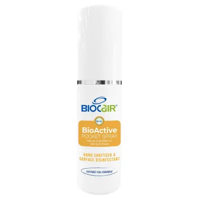 BioCair Disinfectant and BioActive Pocket Spray 50ml (Single/Twin Pack)