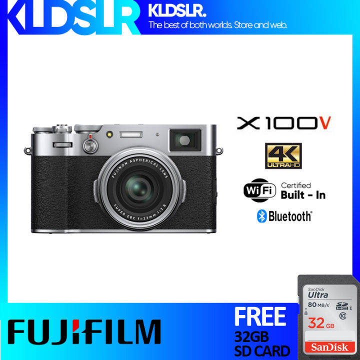 FUJIFILM X100V Digital Camera (Black) (Fujifilm Malaysia) (FREE 32GB SD