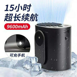 【现货正品】Outdoor hanging waist small fan portable lazy hanging neck usb rechargeable construction site cooling artifact big wind fan户外挂腰小风扇便捷式懒人挂脖usb可充电工地降温神器大风力电扇fushibaodan