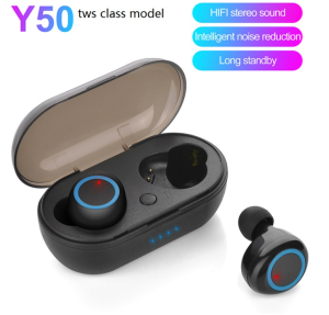 Y50 TWS Bluetooth Headset Bluetooth TWS Dengan Mikrofon 5.1 Earphone Bluetooth TWS HiFi Stereo