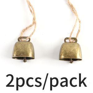 (2 cái/túi) 3.44*3.5cm giáng sinh mở retro sừng trang trí mặt dây chuyền cây thông Noel thiết kế phù hợp