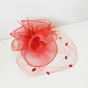 Jepit Jala Fascinator /Fascinator Hat Aksesoris Topi Jaring Hiasan Rambut Kepala Untuk Pesta Wedding Prewedding Pramugari