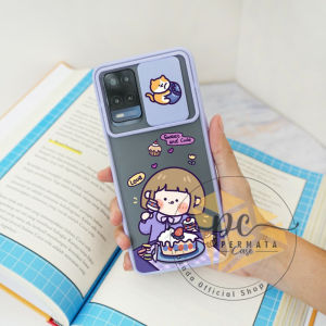 [ KG01 ] Softcase Camera Protect Slide Elegant Bermotif for Oppo A1k A3s A5s A7 A12 A11k F9 A53 A54 A5 2020 A9 2020 A52 A92 A37 A71 A83 F5 F7 Reno 4 Reno 4f Reno 5 Reno 5f Reno 6 A74 A31 - Casing Kamera Geser - Case Slide Kamera - Case Slide Kamera Protek