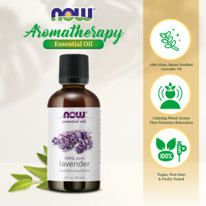 NOW Lavender Essential Oil 59 ml 100% Pure Steam Distilled Aromatpy Oil