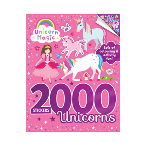 Unicorn Magic 2000 Stickers Book For Kids To Do Fun Colouring & Activities