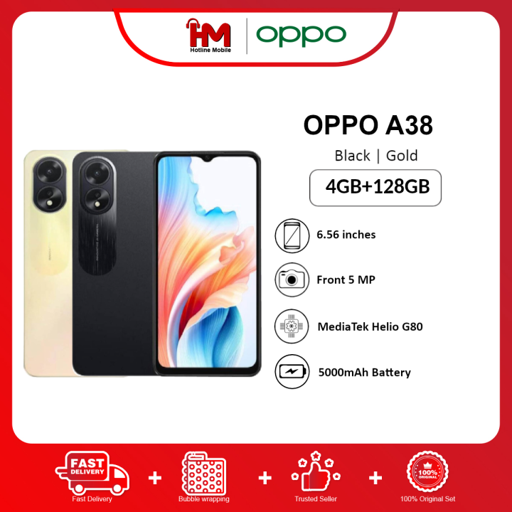 Malaysia Set] Oppo A38 (128GB ROM, 4GB RAM) 1 Year Oppo Malaysia Warranty