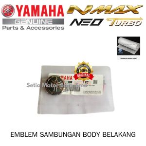 Emblem Bulat Cover Sambungan Body Bodi Belakang Bawah New Nmax N Max Neo S Turbo tech Max Asli YGP