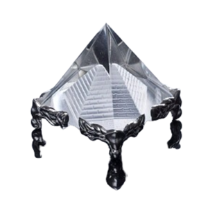 LARNA Tam giác Đồ trang trí kim tự tháp Kinh Thánh Mini Trang trí hình học Đồ trang trí để bàn Quà tặng sinh nhật Thiền Tượng Kim tự tháp pha lê Xe hơi