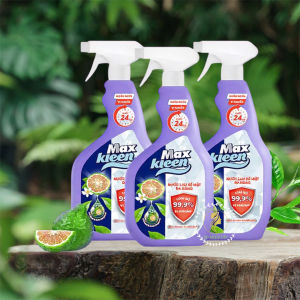 Combo 3 Xịt Lau Bề Mặt Đa Năng MaxKleen 520ml Diệt Khuẩn Mạnh Sạch Bóng Nhanh