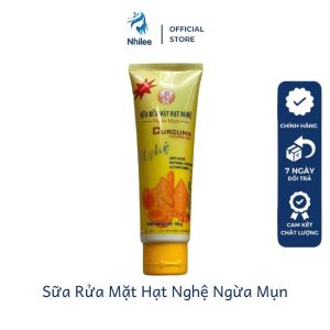 Sữa rửa mặt hạt nghệ ngừa mụn Thorakao NL339 chiết xuất hoàn toàn từ nghệ tươi làm sạch trắng da giảm thâm ngừa mụn 100g