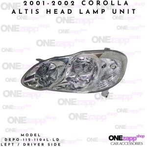 DEPO-112-1104-LD 2001-2002 COROLLA ALTIS HEAD LAMP UNIT