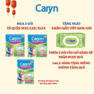 Tã quần người già CARYN size XL24 miếng gói lớn tiết kiệm