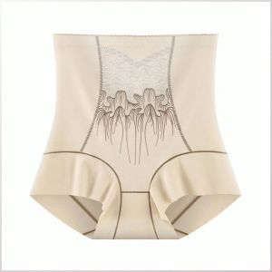 『Brelira』High Waist Lace Body Shaper Pants Slimming Hip Lifter Seamless Tummy Control Lightweight Breathable Comfortable Invisible Shapewear