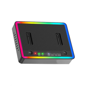 20Gbps USB3.2 20Gbps M.2 Double Protocol Solid Disk Cloner Double Bay Enclosure Reader for Efficient Data Backups