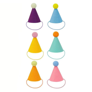 หมวกปาร์ตี้สัตว์เลี้ยง6/14ชิ้นพร้อมยางผูกคางแบบยืดหยุ่นระบายอากาศได้หมวกวันเกิดสัตว์เลี้ยงสำหรับแมวสุนัขตกแต่งวันเกิด