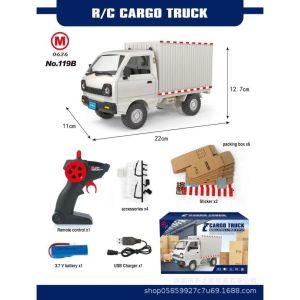 1:16 Electric RC Drift Simulation Cargo Truck Car Remote Control Educational Toys for Kids Gift