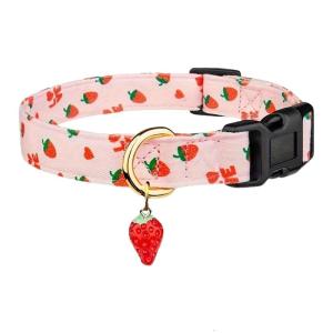 Vòng cổ thú cưng có thể điều chỉnh được Vòng cổ cho chó thoải mái với bản in trang trí và Mặt dây chuyền cho Phụ kiện đi bộ sử dụng hàng ngày