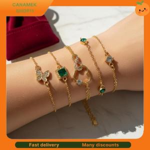 ❣️❣️❣️ Geometric Square Rhinestone Bracelet Adjustable Crystal Fashion Jewelry for Women for Banquet Office Look