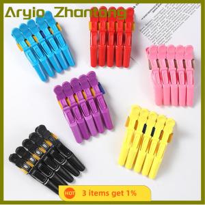 Aryio 5pcs lot Plastic Hair Clip Hairdressing Clamps Claw Section Alligator Clips Barber For Salon Styling Hair Accessories Hairpin