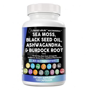 MultiMineral 30/60/120 Capsules  Sea Moss Black Seed Oil Ashwagandha Dietary Supplement
