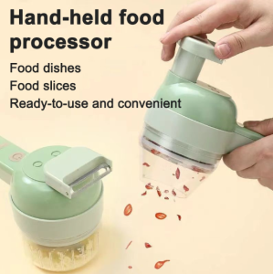 Hand Held Electric Vegetable Cutter Rechargeable Multi-function Kitchen Food Preparation Tool