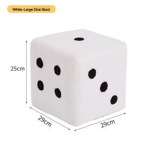 Home door change shoes footstool living room creative dice stool solid wood lamb wool sieve seat block childrens low stool