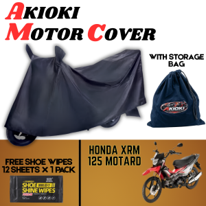 Akioki Waterproof Motorcycle Cover for Honda XRM 125 Motard Portable PVC All-Weather Motor Cover