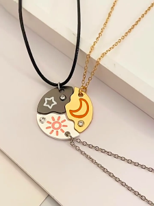 Multipuprose Celestials Collection Adjustable Chain Length Necklace for Trendy Women Friendship Gifts Ideas