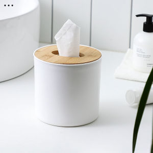 Wooden Tissue Box MUJI Style Minimalist Bathroom Table Tissue Box Modern Storage Box for Bathroom Bedroom Dressing Table Rectangular Bamboo Cover Facial Tissues Dispenser Tissue Container tissue kahon