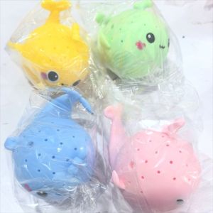 YYLINGX 2/3/4Pcs บีบ ของเล่นอาบน้ำเด็ก นุ่มนวล บรรเทาความเครียด ฟองน้ำดูดซับน้ำรูปปลาวาฬ ใหม่ ทีพีอาร์ ของเล่นน้ำสำหรับว่ายน้ำ ลูกๆ