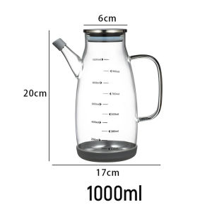 Chang กาแก้วใส ใส่น้ำมัน 600/800/1000ml เหยือกใส่น้ำมัน ขวดใส่ซอส เหยือกใส่ซอสปรุงรส oil bottle
